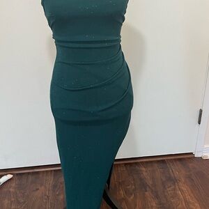 Windsor Teal Asymmetrical Dress